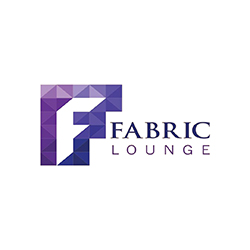 “Fabric Lounge premium fabric store logo”