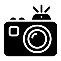 “Camera icon representing photography services”